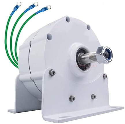 WHYYDSS Générateur à Aimant Permanent Portable à Faible régime 600 TR/Min, 12 V, 24 V, 48 V, générateur à Courant Alternatif triphasé, pour Moteur Diesel à Turbine éolienne et hydraulique,24V