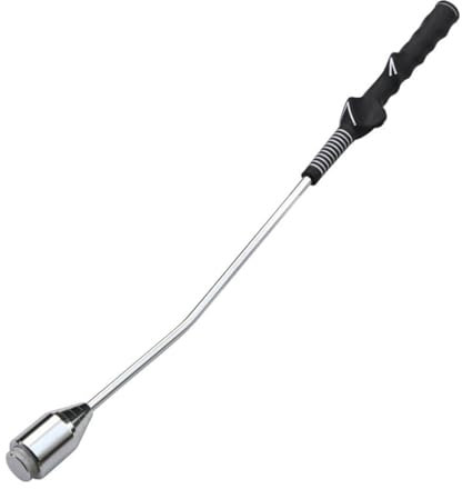 TOKIDNY Golf Zum Üben Schwungtrainer Schwunggriff Warmhaltehilfe Edelstahlmaterial Für Rechtshänder-Golfer
