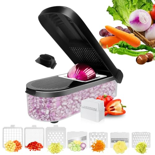 Espiralizador Cortador de Verduras Base Antideslizante, Cuchillas de Acero
