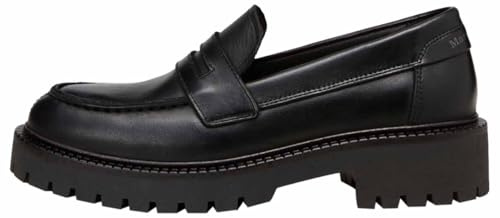 Marc OߴPolo Damen Loafer aus Leder Elegant, Schwarz (Black), 37