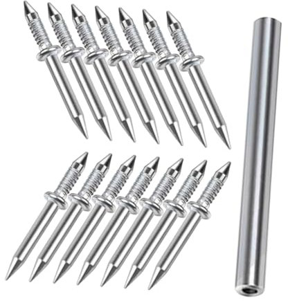 LIGIGWASH Lot de 50 Clous Double Tête pour Plinthes Installation Facile sans Marques Acier au Carbone Murs et Meubles Kit Suspendre