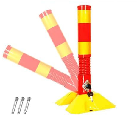 Cerradura plegable para poste de estacionamiento, barrera de seguridad tipo resorte para entrada, bloqueador de espacio anticolisión para asegurar los lugares de estacionamiento