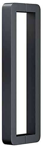 GLETSF Maniglia per Porta Scorrevole in Vetro per Uso Commerciale, Robusta, Moderna, in Acciaio Inox, per Porta D'Ingresso, Interna Ed Esterna, Montaggio su Due Lati, Oro, 142,5-Gray-142.5Cm/56In