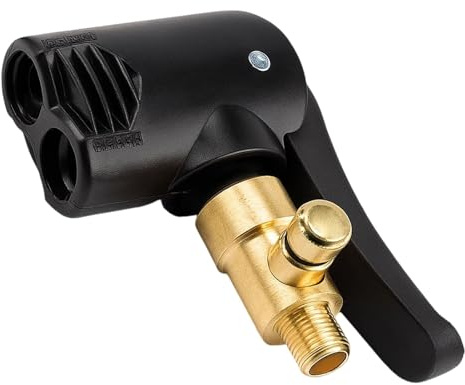 Adaptateurs de Valve de Pneu Schrader/Presta, Embout de Gonflage Laiton,Tête de Pompe de Remplacement Filetée avec Double Valve,pour Voiture Vélo, Compatible avec Pompe à Air Gonflage Déflation Facile