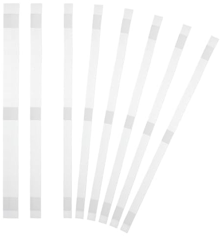 PATIKIL 12x285mm Thermal Binding Strips, 20PCS Glue Strips Tape Hot Melt Adhesive with Mesh Backing for Book Binding Repair Albums Pictures Files Crafts A4 Letter Size, White