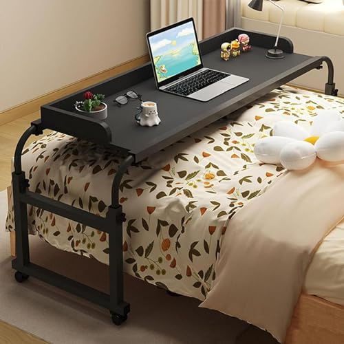 GLFNB Scrivania Mobile per Computer con Tavolo da Letto - Postazione di Lavoro Regolabile in Altezza 65-95 cm per Uso con Laptop e Sedia a rotelle