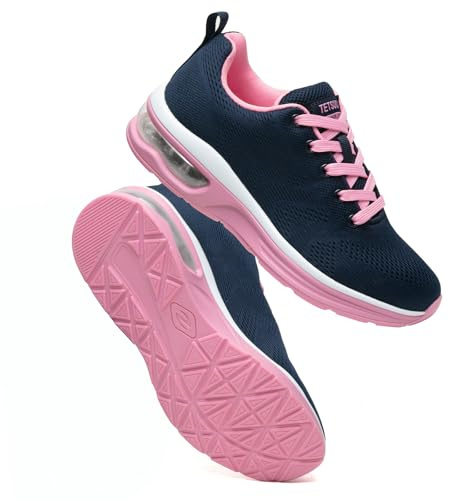 Womens Trainers Athletic Running Shoes Breathable Lightweight Walking Shoes Air Cushion Sport Sneakers Outdoor Tennis Gym Jogging