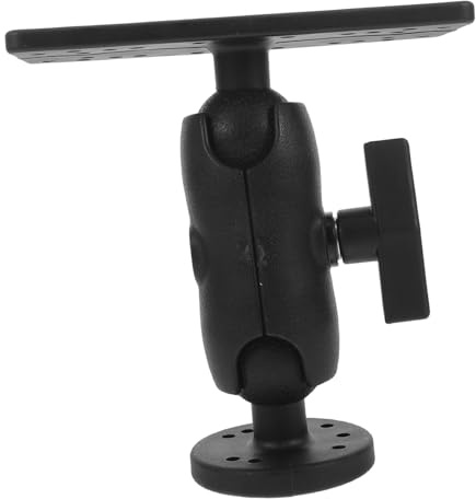 FONDOTIN Adjustable Kayak Fishfinder Support with Rotating Plate for Precise Angle Control Quick-install Boat Mounting System Compatible with Garmin Easy Swivel Attachment Stand for