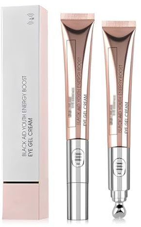 Tomedeks 2 Pièces Crema de Masaje Eléctrica para Ojos, Crema Reafirmante para el Contorno de los Ojos con Propiedades Antiarrugas, Hidratantes e Lluminadoras