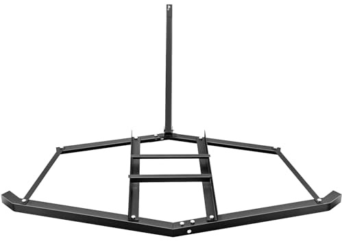 RBFGYIOP Livellatore trainato per vialetti e terreni - Erpice manuale compatibile con ATV, UTV e trattori da giardino, barre regolabili, ideale per giardini, campi e strade - 60 pollici