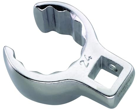 STAHLWILLE Nr. 440 CROW-RING-Schlüssel Schlüsselweite 20 mm Innen-4kant 3/8 L.42,9 mm AS-drive, Chrome-Alloy-Steel, verchromt