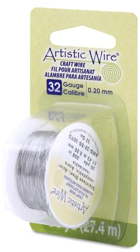Artistic Wire, 32 Gauge Stainless Steel Craft Wire, 30 yd