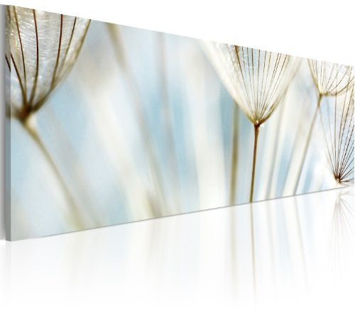 murando - Leinwandbild Blumen Natur blau, 120x40 cm, 1-teilig, Schlafzimmer | Hochwertige Leinwand, sofort aufhängbar, ideal fürs Wohn- oder Schlafzimmer, wasserfest und lichtecht, langlebig, stilvoll