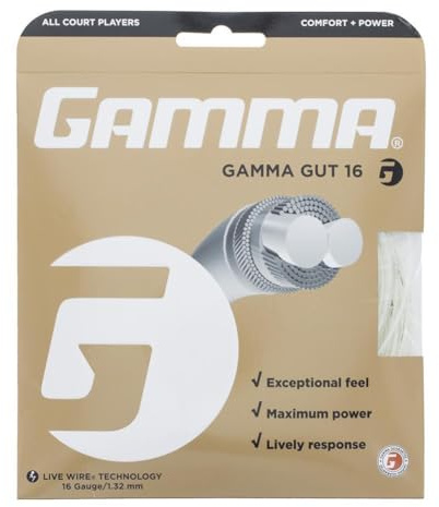 Gamma Tennissaite Gut 12,2 m Set 16 (1.32 mm)