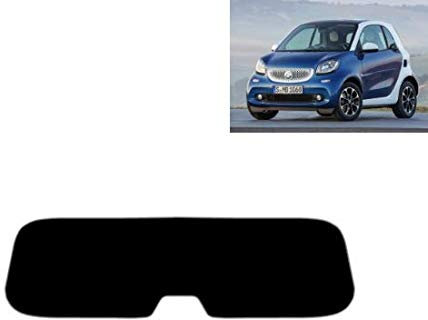 Passgenaue Tönungsfolie für-Smart Fortwo Coupe 3-Türen 2014-2019 Heckscheibe (35% Mittelschwarz)