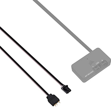 EZDIY-FAB Adapter Cable for Corsair Lighting Node Pro and for Corsair iCUE Commander PRO (hub is not Included), Smart RGB Lighting, Connect to Any 5V 3-Pin ARGB Devices (2 x 20cm)