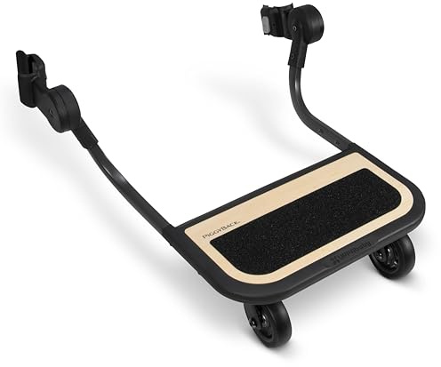 UPPAbaby PiggyBack Ride-Along Board for Cruz V2 and V3 / Quick Attachment for Children to Stand + Stroll / 55 lbs. Weight Capacity
