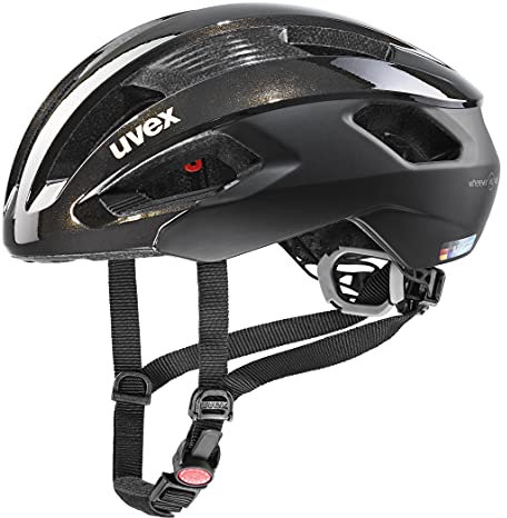 uvex rise cc Women's Edition - sicherer Performance-Helm für Damen - individuelle Größenanpassung - optimierte Belüftung - black - goldflakes matt - 56-59 cm