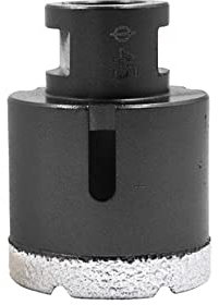 2PCS Diamond Drill Bit, M14 Hole Saw Hollow Core Drill Bits For Dry Drilling Tile Porcelain Marble Ceramic Granite Black 45MM