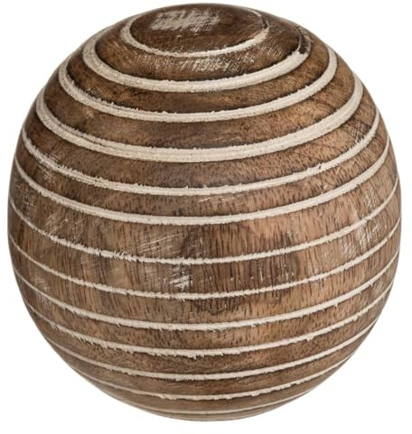 Atmosphera - Deko-Kugel NAM NAM - Mangoholz - D8 cm - Model 3