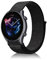 Niboow 22mm Bracelet pour Amazfit Bip 5/GTR 4/GTR 3 Pro/GTR 3/GTR 2 eSIM/GTR 2e/GTR 47mm, Nylon Respirant Réglable Bracelet pour Amazfit Cheetah/Cheetah Pro/Stratos 3/Stratos 2s/Stratos - Noir