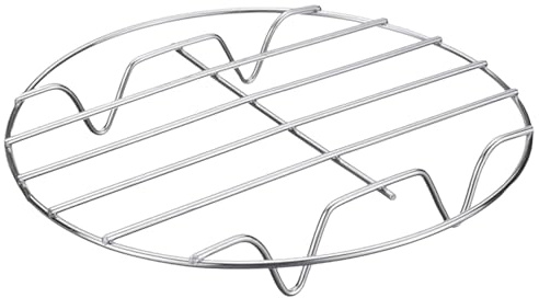 YUGN Grillgaller runt rostfritt stål 28 cm – runt mikrovågsugnsgaller – ugnsgaller – universellt ugnsgaller