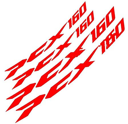 ROANNY Felgenband Motorrad-Rad-Aufkleber, Reflektierende Aufkleber, Logo-Zubehör Für PCX125 PCX160 PCX125 160 (Color : 2)