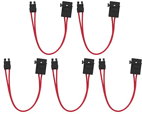 5 Stück Kfz-Sicherungshalter-Anschluss, Mini-Hochleistungsdrahtverlängerung für Fahrzeug-Geldautomaten, 20 A, 16 AWG, mit 5 Sicherungen, Professionelles Zubehör (ACT M 19,1 mm)