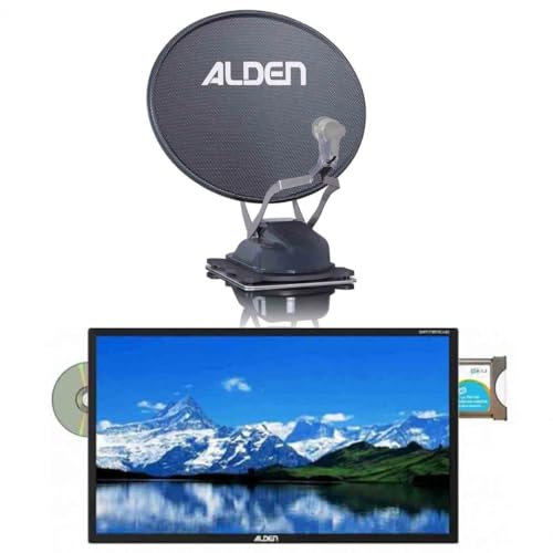 Pack ALDEN Onelight Evo Platinium Parabole Satellite Automatique 60cm + TV LED 19 48cm SATMATIC AIO