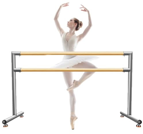 DSeenLeap Ballettstange, doppellagig, Griff aus Massivholz, geeignet für die Familienpraxis, Sporträume (1 m/3,3 Fuß)
