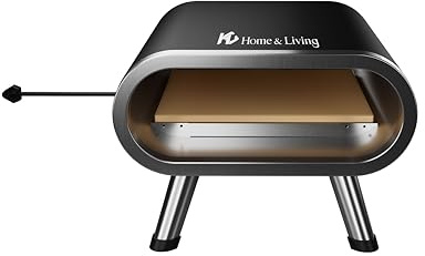 HC Home & Living Elektrischer Pizza Ofen - K08180109B 2200W, Backofen, Tischofen, inkl. Pizzastein 12