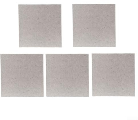 Piastra di copertura per forno a microonde in materiale mica, dimensioni 12 x 12 cm, progettata per migliorare l'efficienza (5 pezzi)