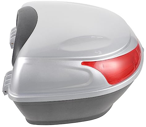 Mikinona Motorcycle Tail Box Mit Schlüssel Großer Kapazität Und Einfachem Design Wasserdichter Motorradkoffer Für Helm Kleidung Und Zubehör Für Scooter Und Motorräder