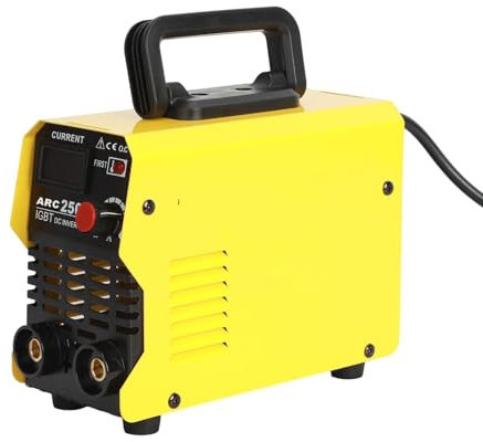 kamulouk Arc250 Saldatrice Elettrodo, Saldatrice A Filo Continuo con Corrente Regolabile Doppia Tensione Display Digitale, 220v Saldatrice Unione Europea