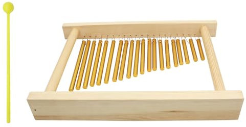 20 Tube Winds Chimes Instrument Professional Chimes Musical Winds Chimes Wood Texture For Clear Melodics Resonance