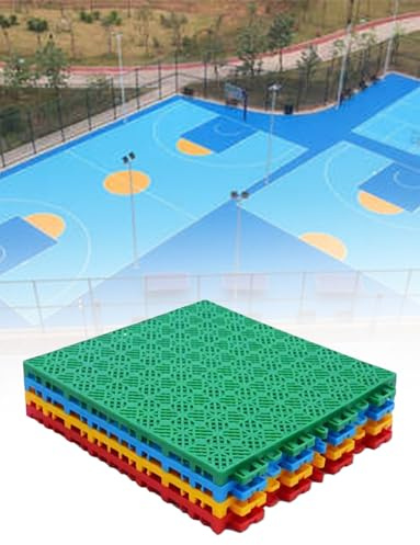 Modulare ineinandergreifende Bodenfliesen für Turnhalle, Basketballplatz und Spielplatz – DIY Puzzle Sport Bodenbelag