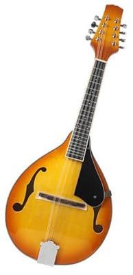 Mandoline Instrument À Huit Cordes Performance Professionnelle Pour Débutants Instrument Pour Débutant Mandoline(Orange)