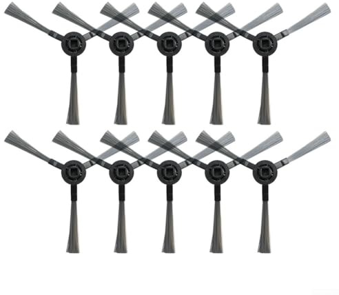 Spazzole laterali di ricambio per robot aspirapolvere Redkey R10, confezione da 4/10 per risultati di pulizia migliori (10 pezzi)