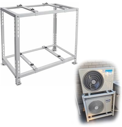 Mini supporto a terra diviso, base universale resistente per assorbimento degli urti per sistemi a pompa di calore del condizionatore d'aria, supporto a terra livellamento a pila singola