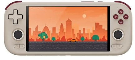 X Console di gioco portatile retrò con scheda TF da 256 GB, 4 GB+64 GB, display IPS da 5,5 pollici, dispositivo di gioco Android 14, nero (grigio)