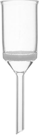 Homoyoyo Embudo de Vidrio de Laboratorio G3 35 Ml Transparente Núcleo de Arena para Filtración Química, Embudo Buchner Multiusos Resistente a Altas Temperaturas, Herramienta Portátil