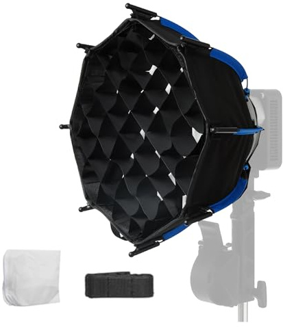 Amaran Octa Dome 30 Mini Softbox Bowens Mount | Designed for Amaran Ray 60c 120c,Halo 60x 100x,and other Bowens Mount Led Video Light