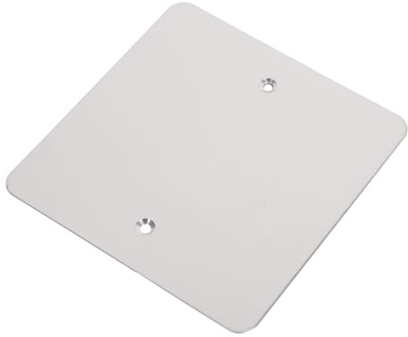 GETAJGHSD Cubierta Ciega de Metal para Enchufes Eléctricos, Placa Cuadrada de Acero Inoxidable para Paredes, 1 Unidad Adecuado para Sellado de Orificios en Hogares