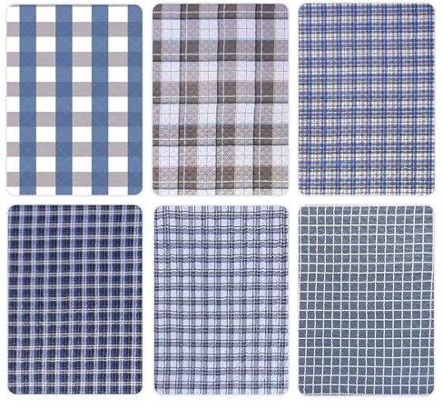 LEKEFETO Lot de 6 alèses d'incontinence lavables : 50 × 70 cm lavables alèses de lit pour incontinence, imperméables et absorbantes, pour lit, canapé, fauteuil roulant