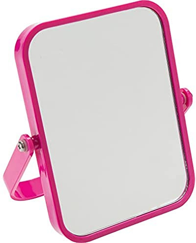 Gedy CO202276100 G-Elena ingranditore, Misure: 19X16,5X1,8 CM, Magnifying Factor 5X, Bagno Realizzato in ABS, Finitura Fucsia, Specchio Design R&S, 2 Anni di Garanzia, Unica