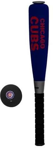 Franklin Sports Chicago Cubs Foam Bat & Ball Set - 21 Soft Jumbo Team Baseball Bat and Ball Team Logo - MLB Official Licensed Product