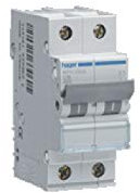 disjoncteur hager - 2 pôles - 20a - 6ka - courbe c - vis / vis