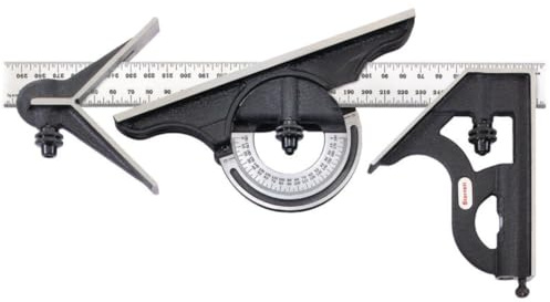 Starrett Gusseisen Quadrat - Mittel- und Winkelmesserköpfe mit normaler Messerkombination 300mm