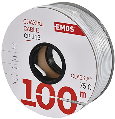 Emos cavo coassiale CB113, 100 m