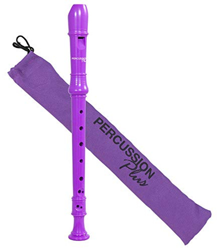 Percussion Plus PP1613 Colourful Soprano Descant Recorder, Purple